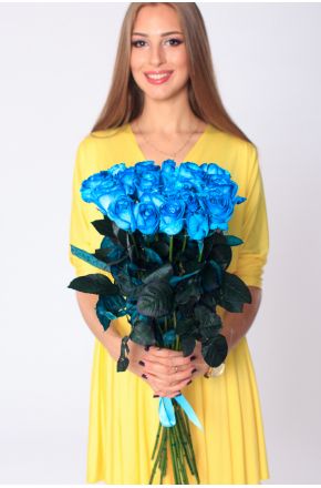 21 голубая роза