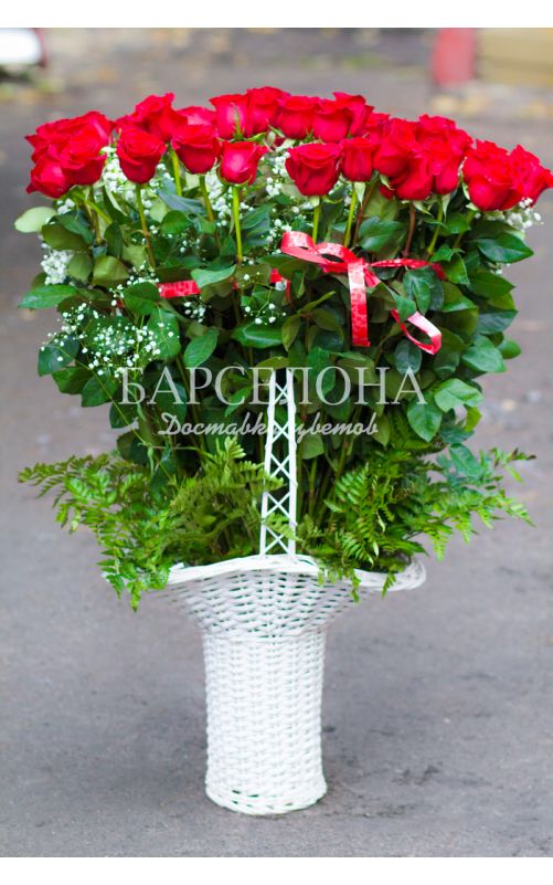 Купить букет из 51 розы Гран При с доставкой по СПб дешево