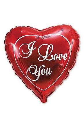 Шарик сердце "I love you"