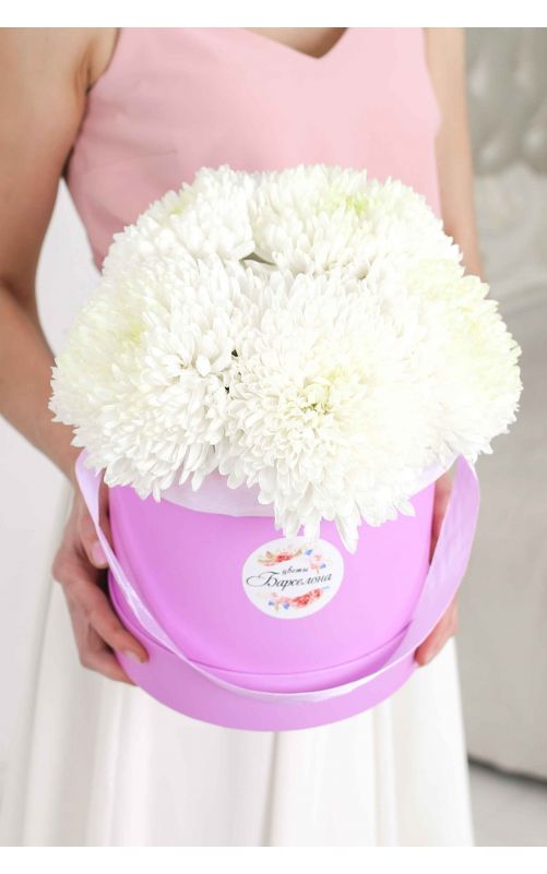 Хризантема Цвет коробки-фиолетовый